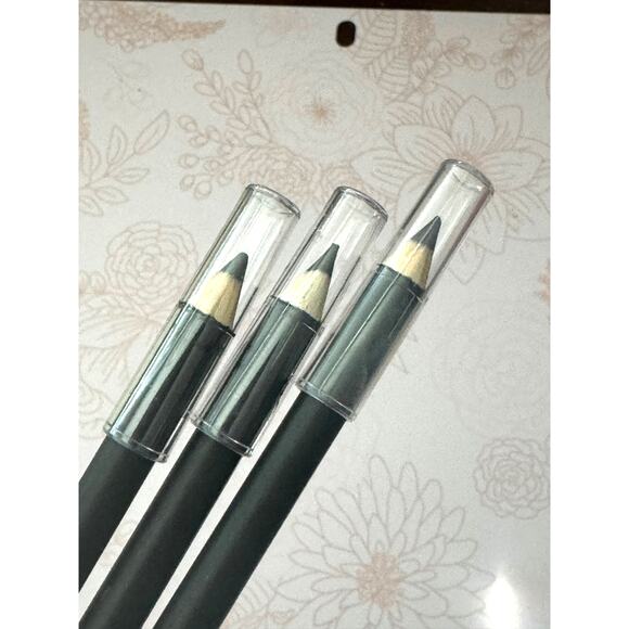 Set of 3 Black Classic Wooden Precision Eyeliners, Water and Sweat Resistant - Picture 3 of 5